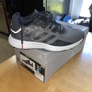 Adidas S2g Sl Golf Shoes Size 7 Medium Mens Black Grey White Missing 1 Insole